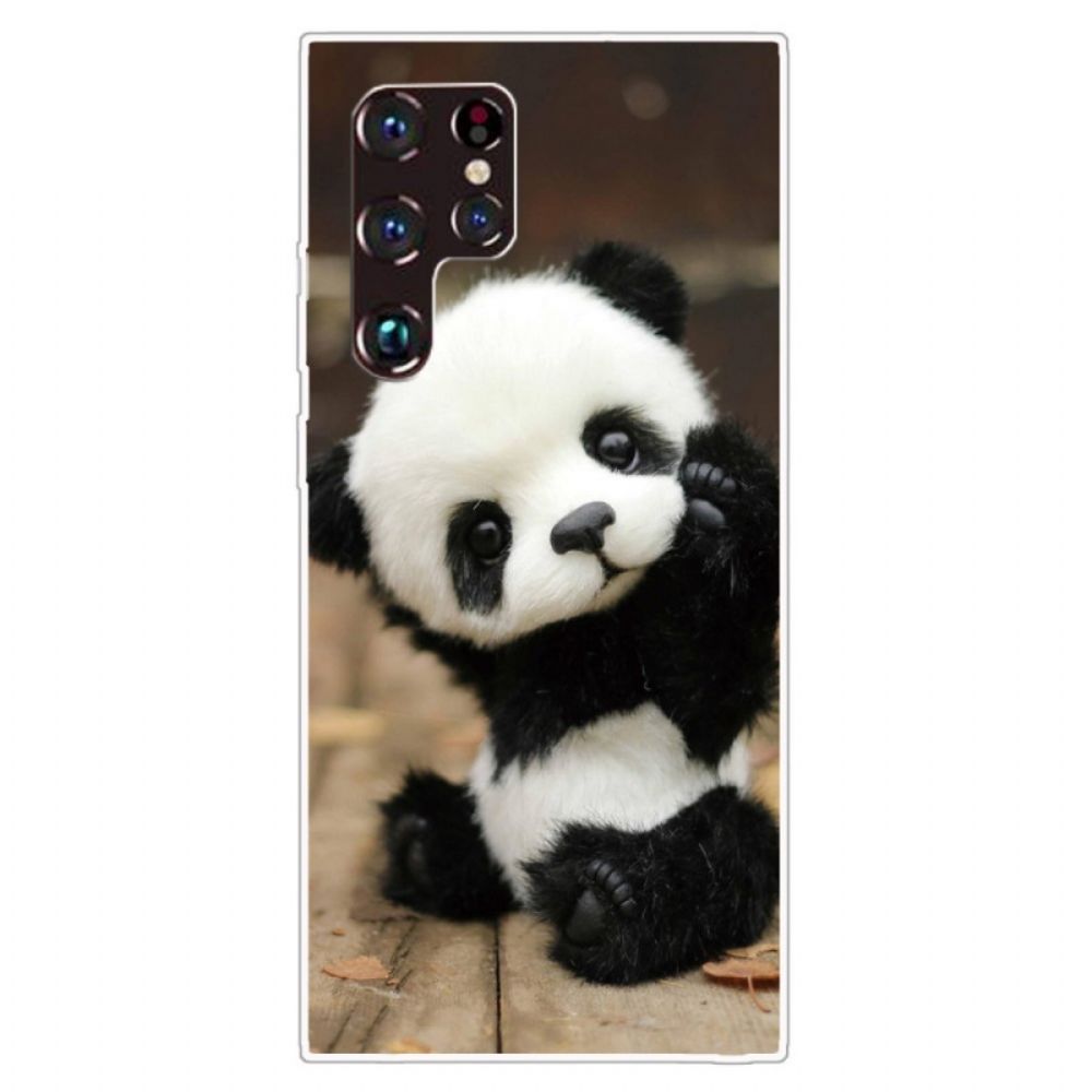 Hoesje voor Samsung Galaxy S22 Ultra 5G Flexibele Panda