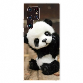 Hoesje voor Samsung Galaxy S22 Ultra 5G Flexibele Panda