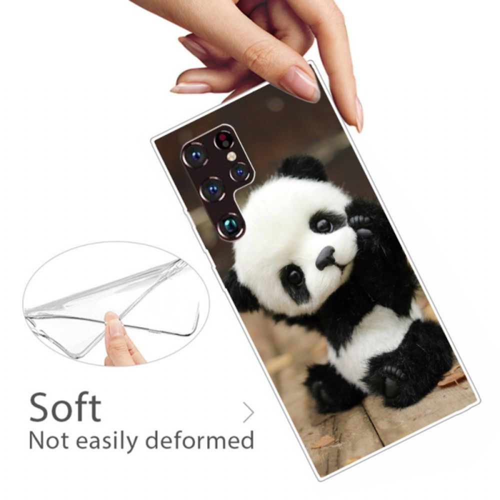 Hoesje voor Samsung Galaxy S22 Ultra 5G Flexibele Panda