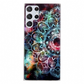 Hoesje voor Samsung Galaxy S22 Ultra 5G Fluorescerende Bloemenserie