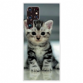 Hoesje voor Samsung Galaxy S22 Ultra 5G Kitten Kitten