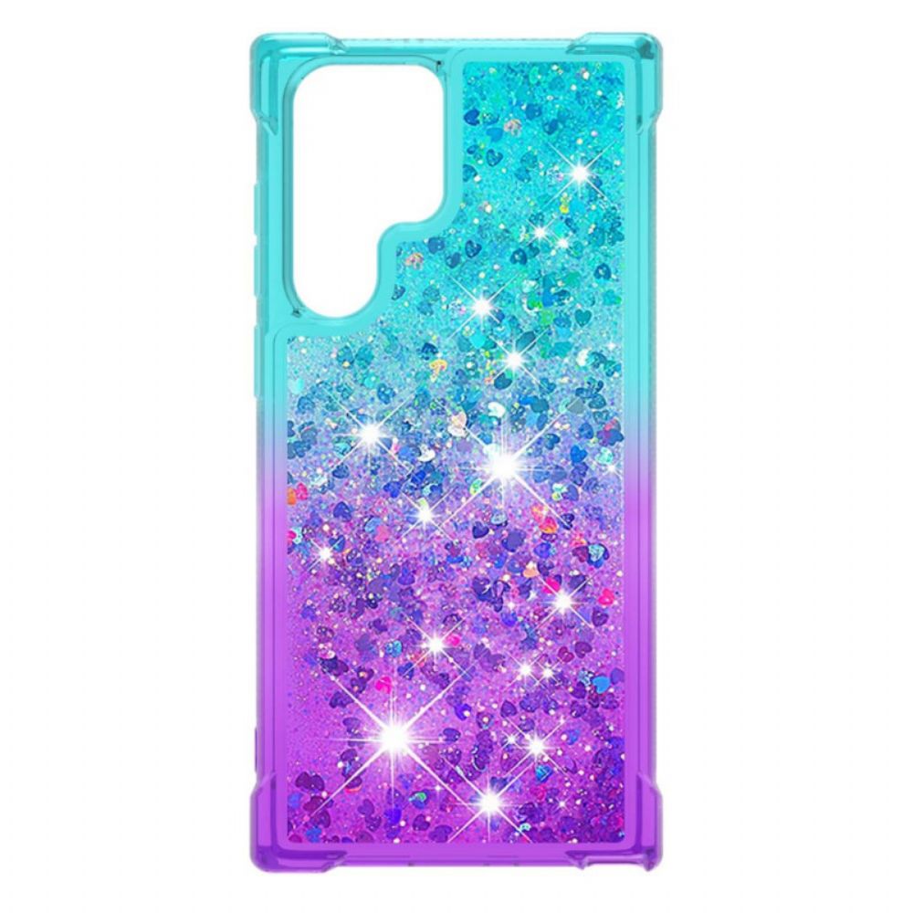 Hoesje voor Samsung Galaxy S22 Ultra 5G Pailletten Kleuren