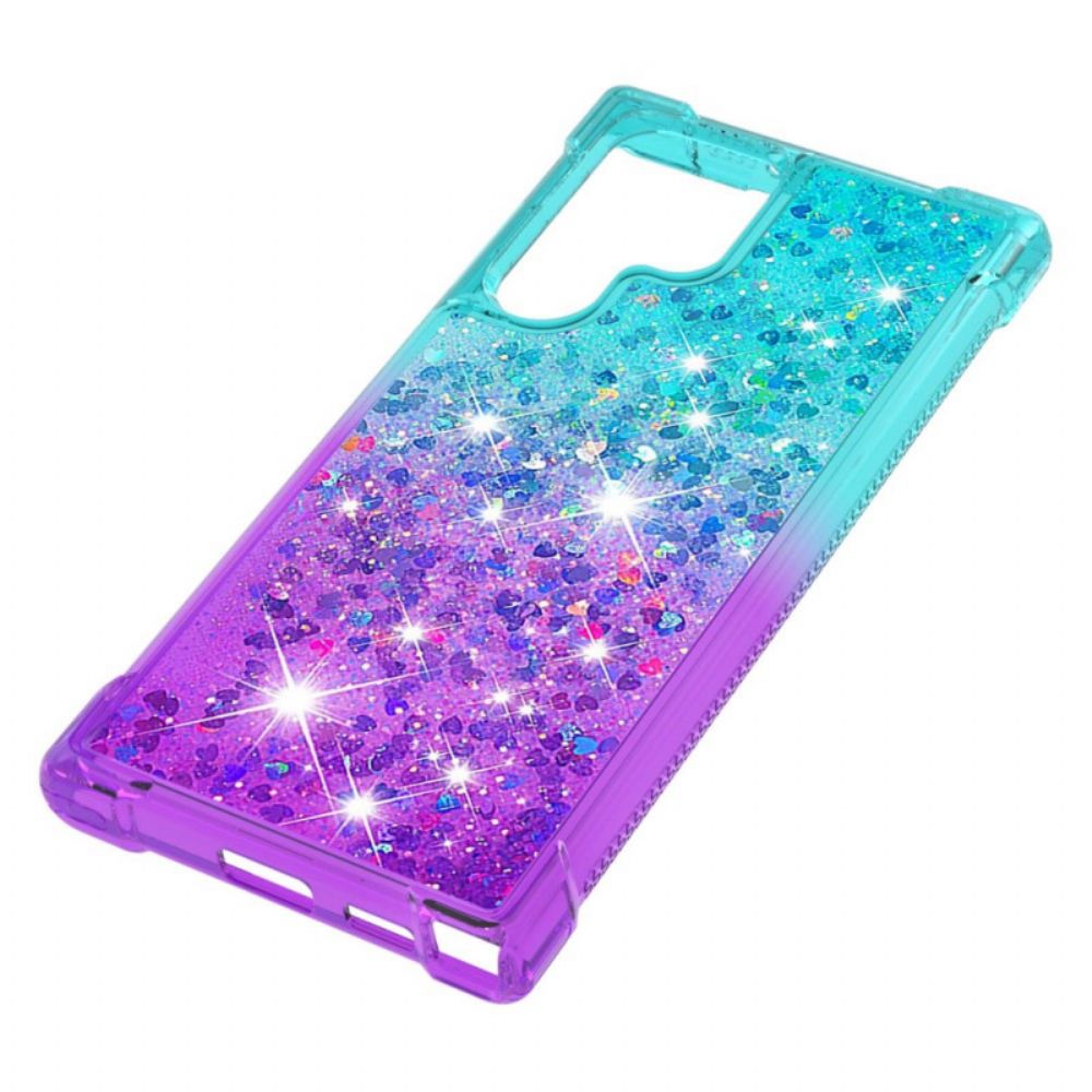 Hoesje voor Samsung Galaxy S22 Ultra 5G Pailletten Kleuren