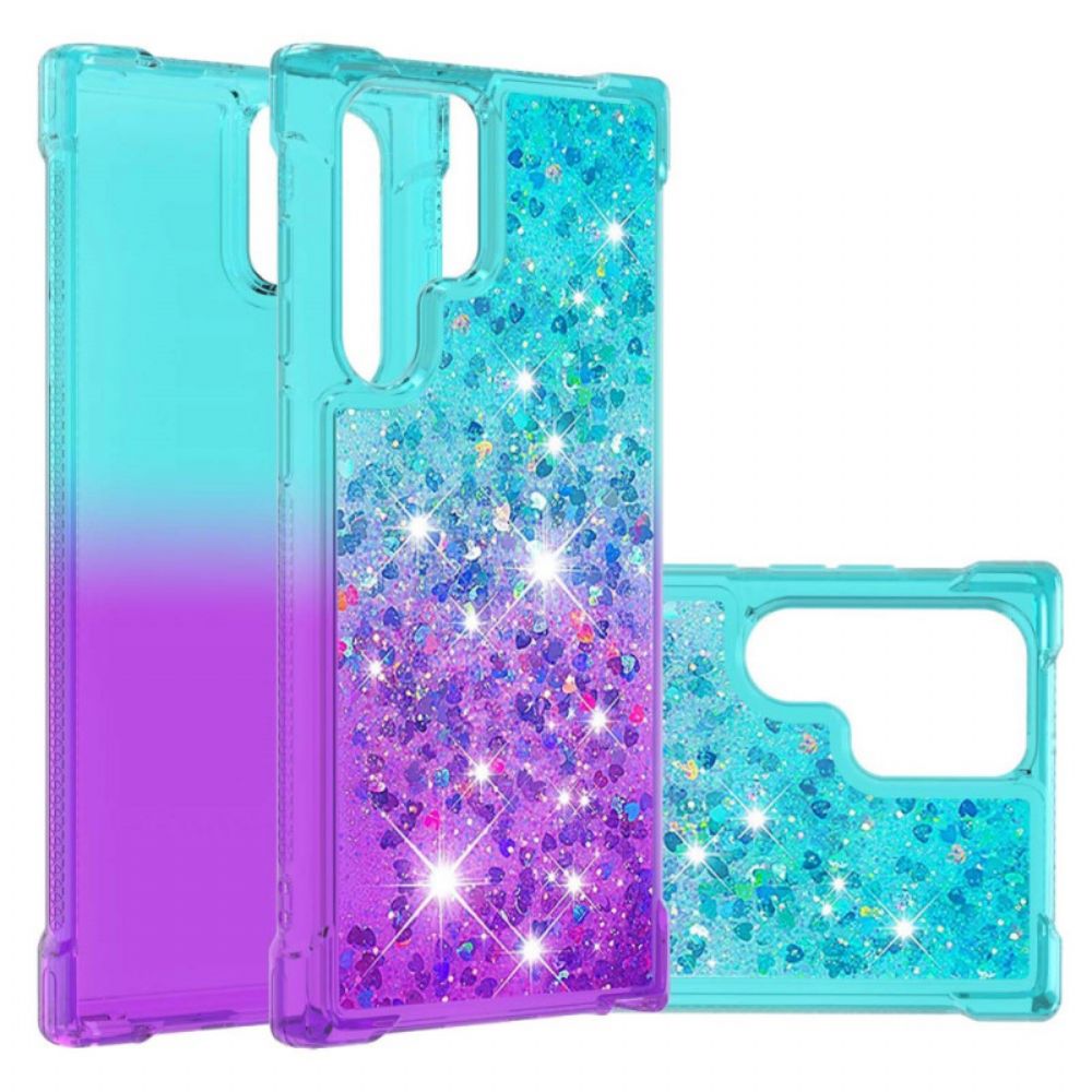 Hoesje voor Samsung Galaxy S22 Ultra 5G Pailletten Kleuren