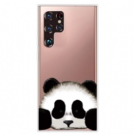 Hoesje voor Samsung Galaxy S22 Ultra 5G Transparante Panda