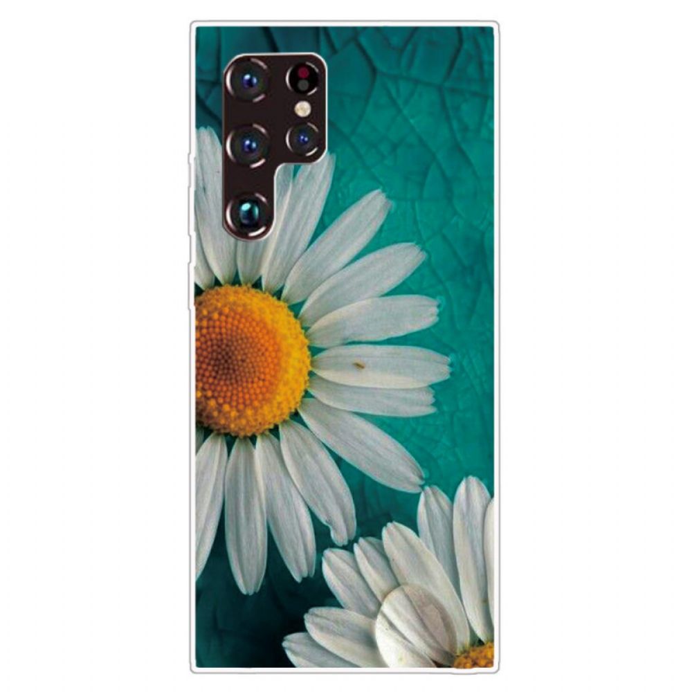 Telefoonhoesje voor Samsung Galaxy S22 Ultra 5G Daisy