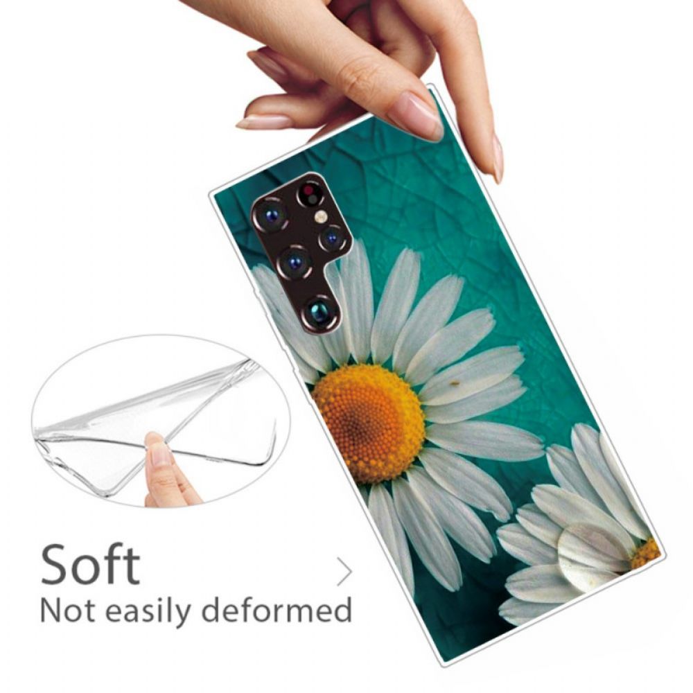 Telefoonhoesje voor Samsung Galaxy S22 Ultra 5G Daisy