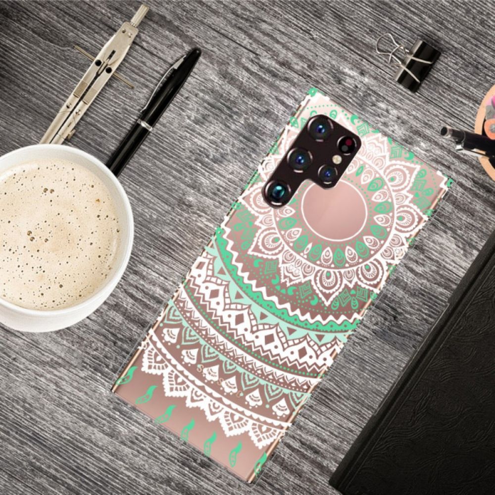 Telefoonhoesje voor Samsung Galaxy S22 Ultra 5G Stijlvolle Mandala