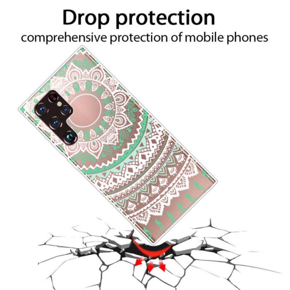 Telefoonhoesje voor Samsung Galaxy S22 Ultra 5G Stijlvolle Mandala