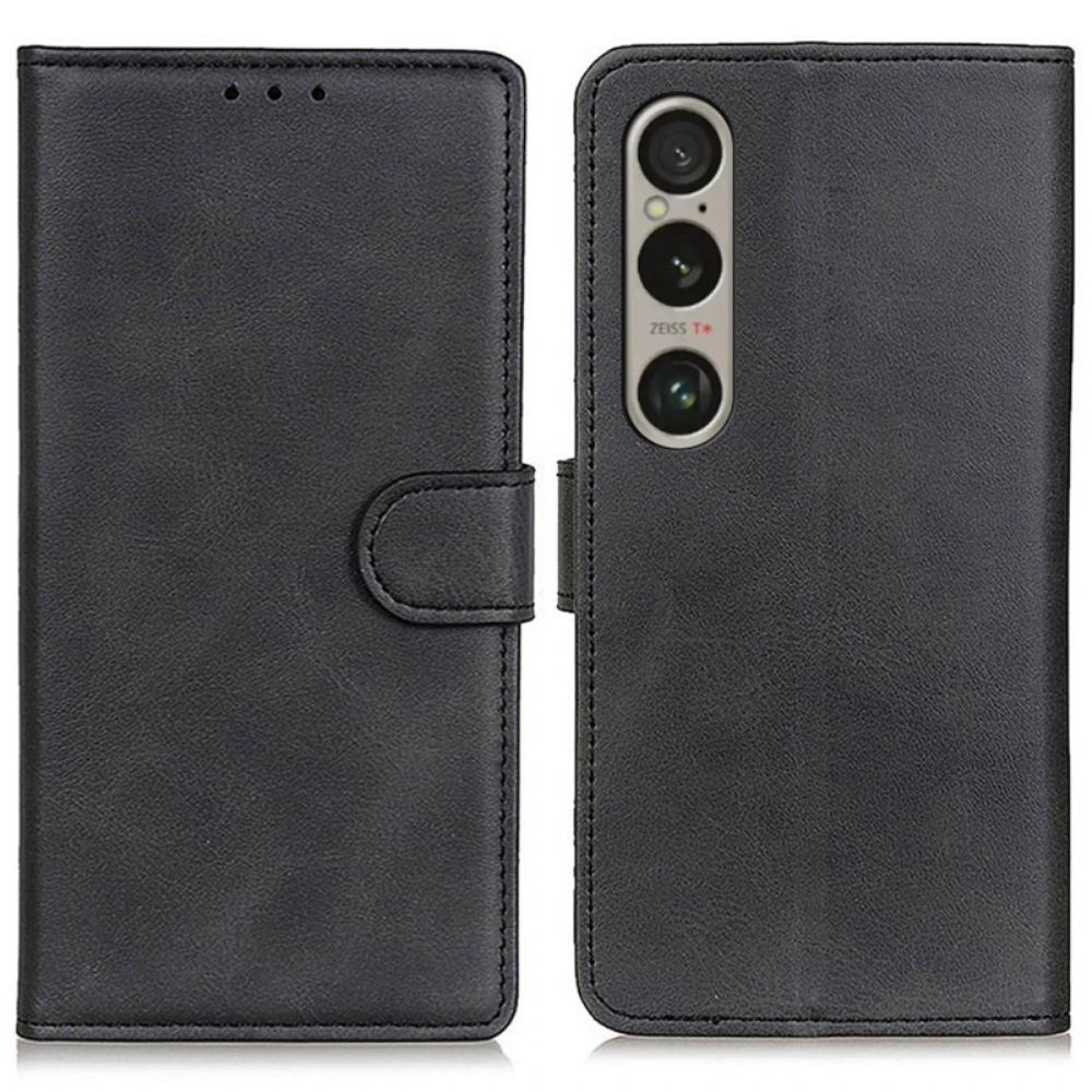 Folio-hoesje Sony Xperia 1 Vi Mat Kunstleer