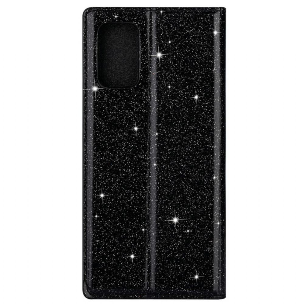 Bescherming Hoesje voor Samsung Galaxy M51 Folio-hoesje Paillettenstijl