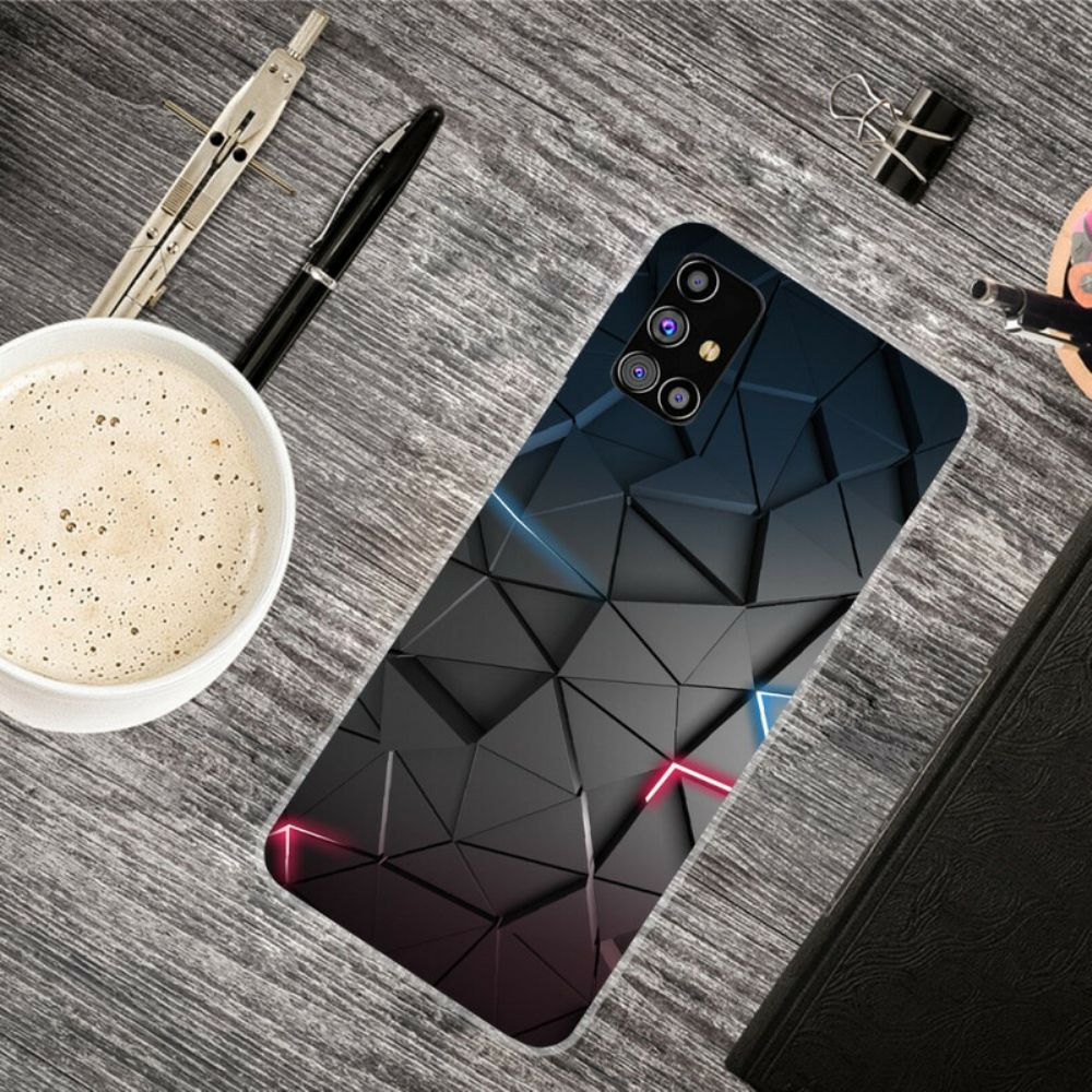 Hoesje voor Samsung Galaxy M51 Flexibele Geometrie