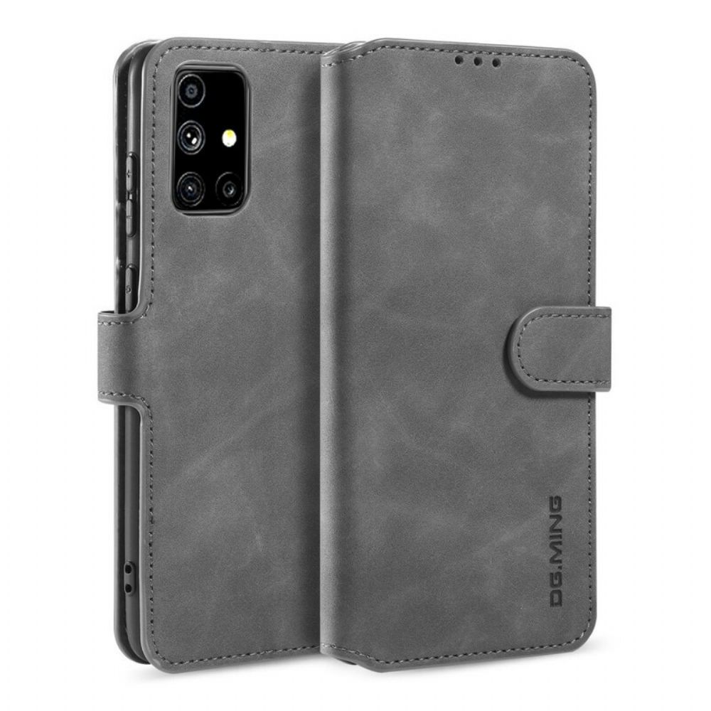 Leren Hoesje voor Samsung Galaxy M51 Vintage Leereffect Khazneh