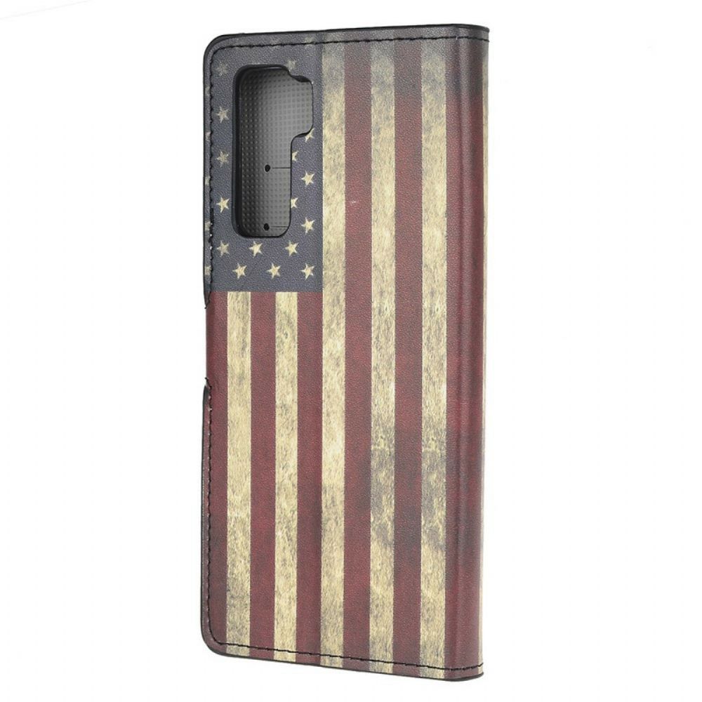 Folio-hoesje voor Huawei P40 Lite 5G Amerikaanse Vlag