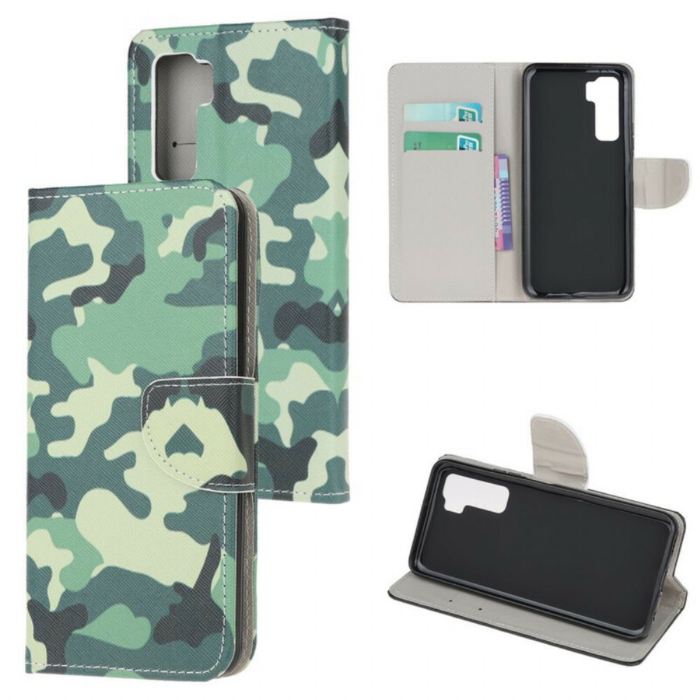 Folio-hoesje voor Huawei P40 Lite 5G Militaire Camouflage