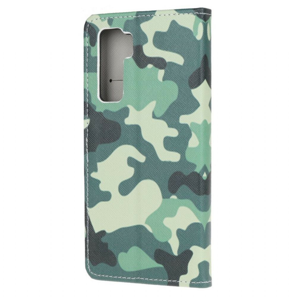 Folio-hoesje voor Huawei P40 Lite 5G Militaire Camouflage