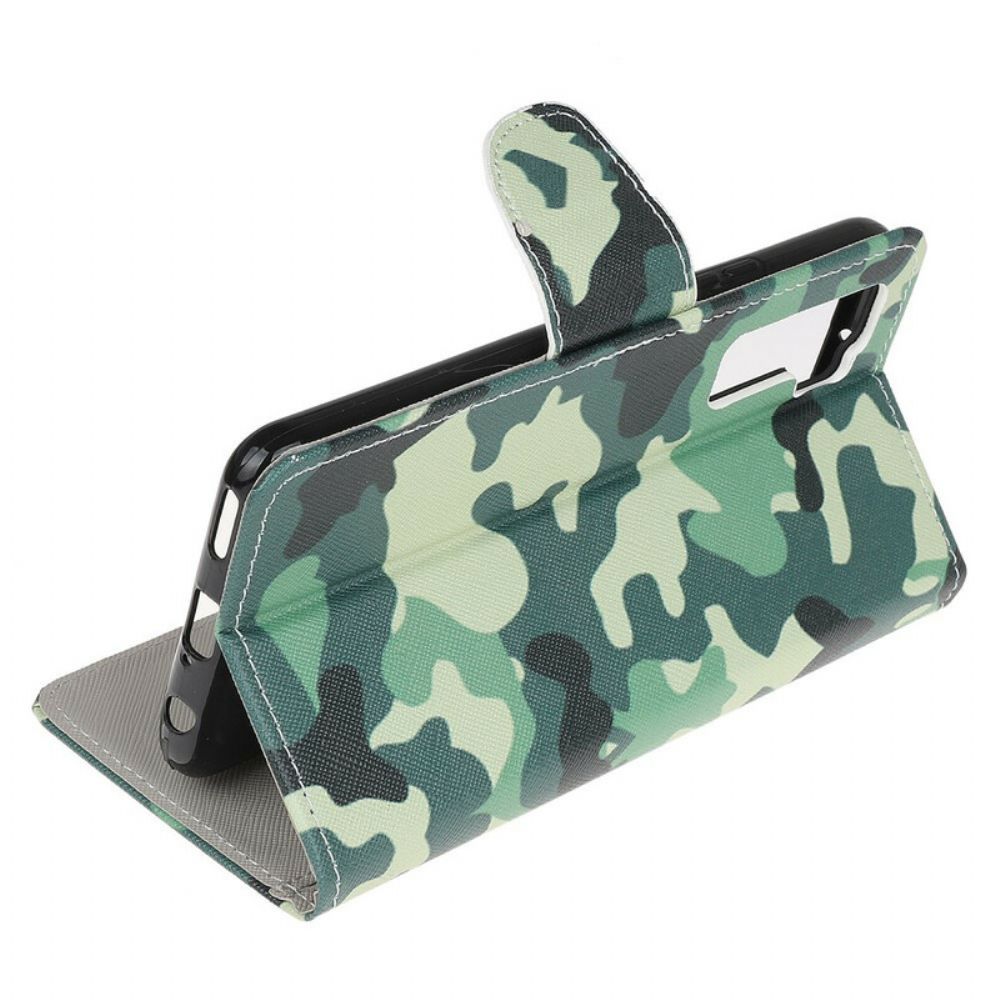 Folio-hoesje voor Huawei P40 Lite 5G Militaire Camouflage