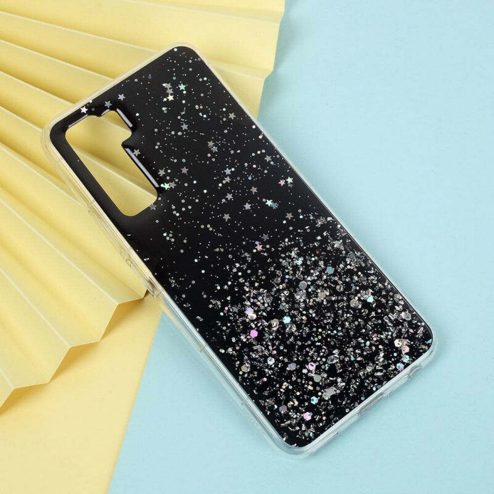 Hoesje voor Huawei P40 Lite 5G Glitterpoeder