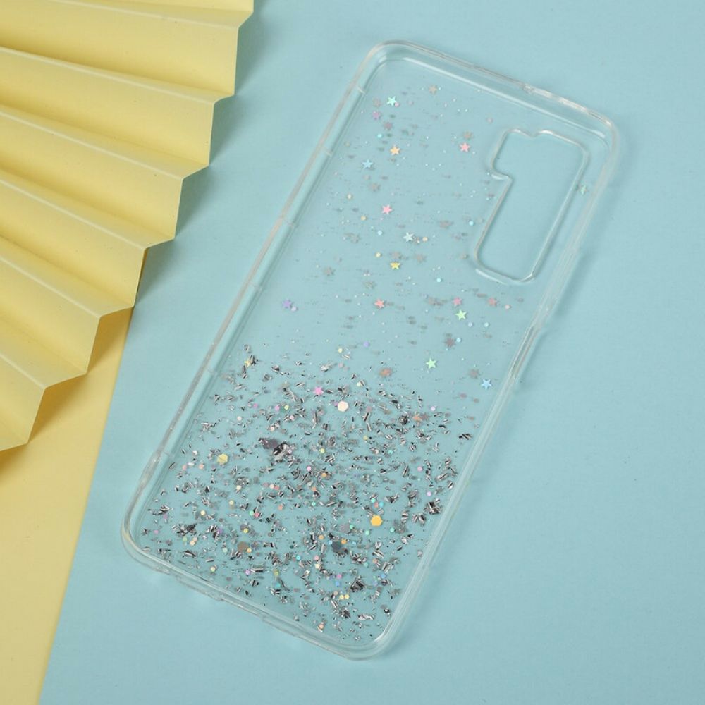 Hoesje voor Huawei P40 Lite 5G Glitterpoeder