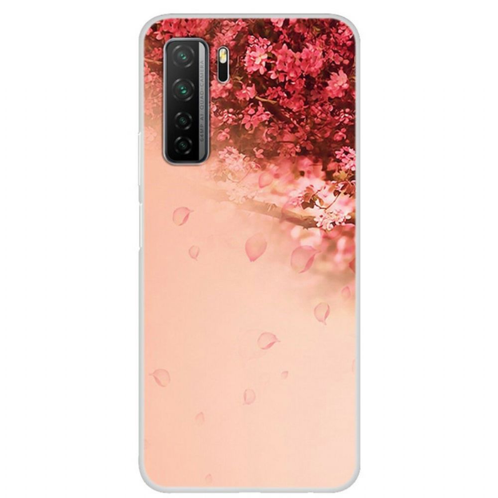 Hoesje voor Huawei P40 Lite 5G Transparante Romantische Boom