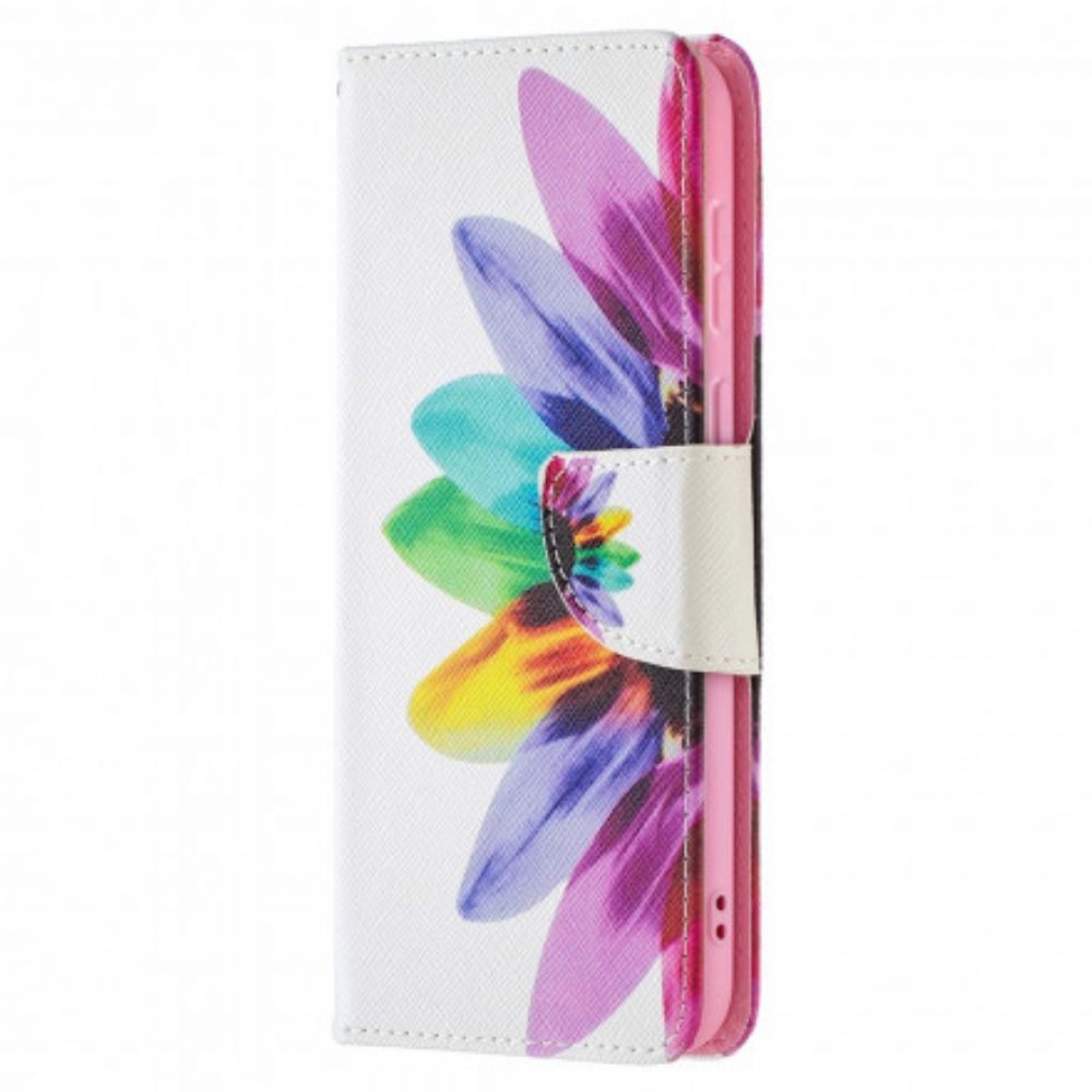 Folio-hoesje voor Huawei P50 Aquarel Bloem