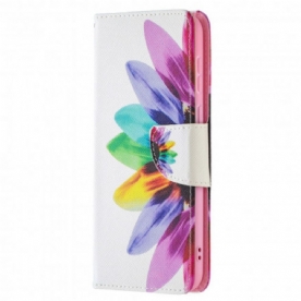 Folio-hoesje voor Huawei P50 Aquarel Bloem