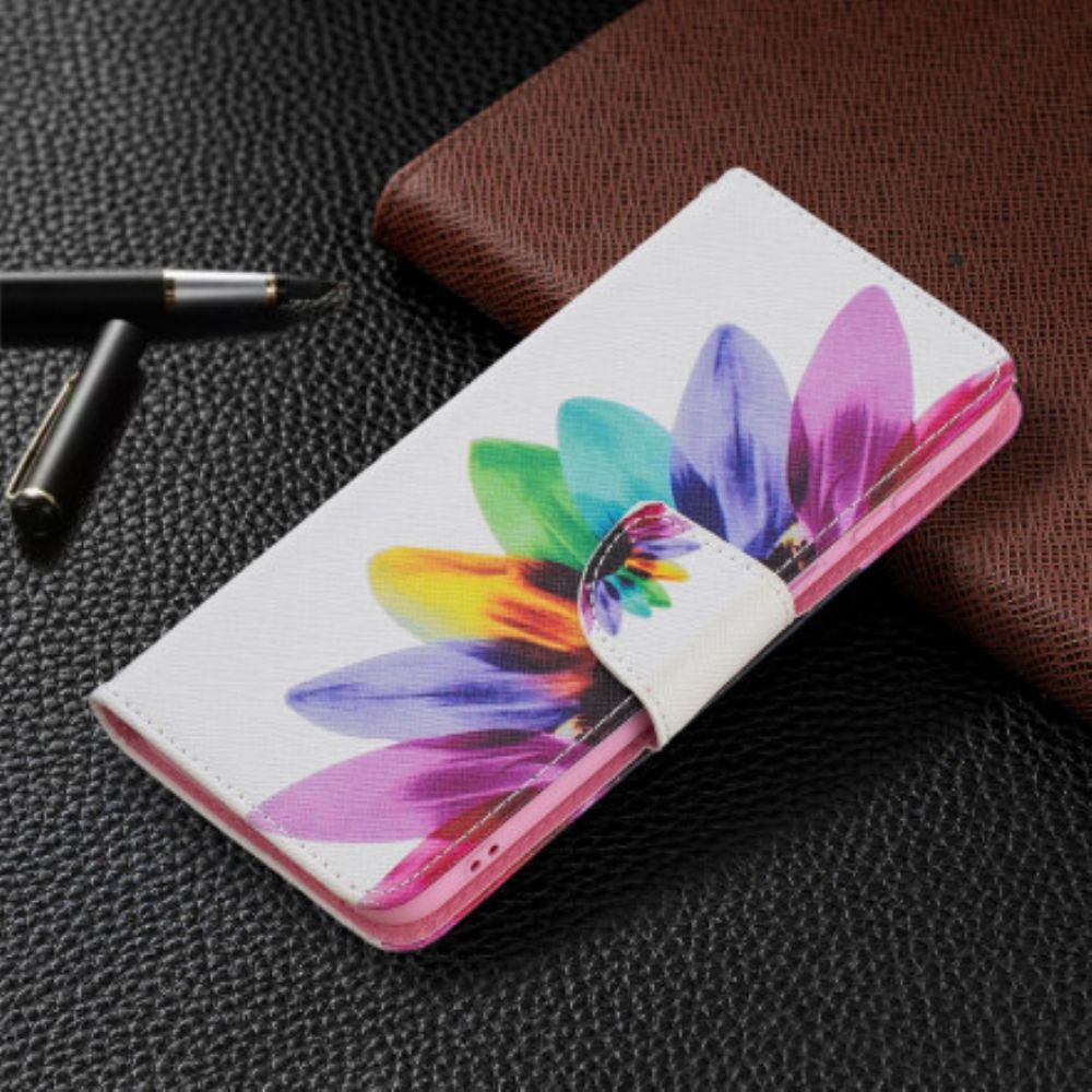 Folio-hoesje voor Huawei P50 Aquarel Bloem