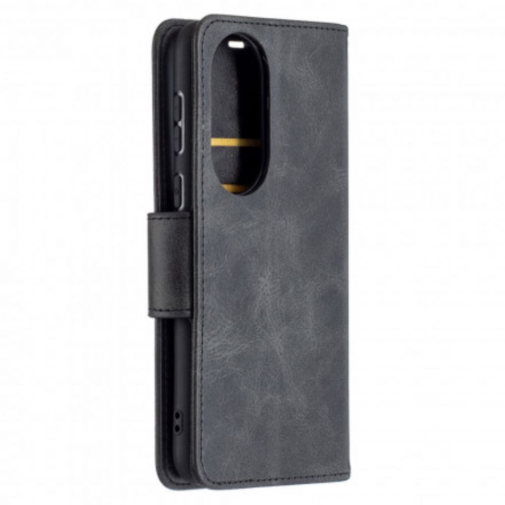 Folio-hoesje voor Huawei P50 Flip Case Gladde Schuine Klep