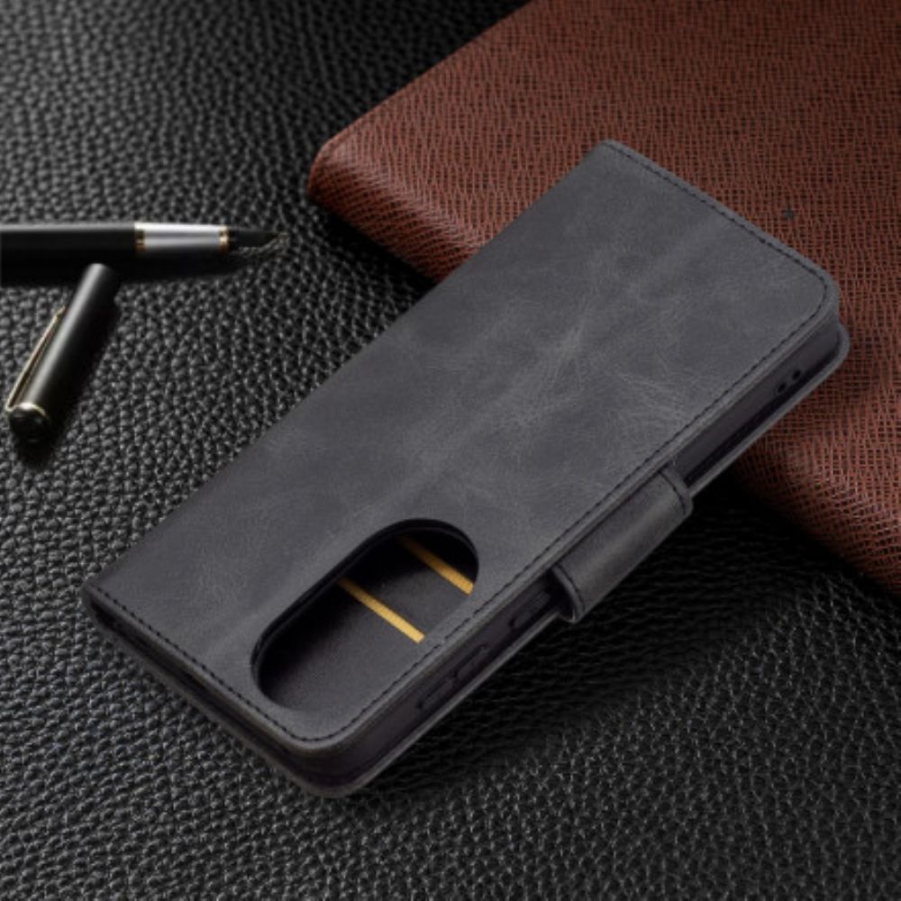 Folio-hoesje voor Huawei P50 Flip Case Gladde Schuine Klep