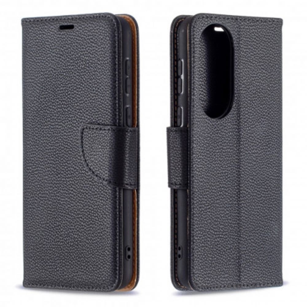 Folio-hoesje voor Huawei P50 Flip Case Litchi Flap Schuin