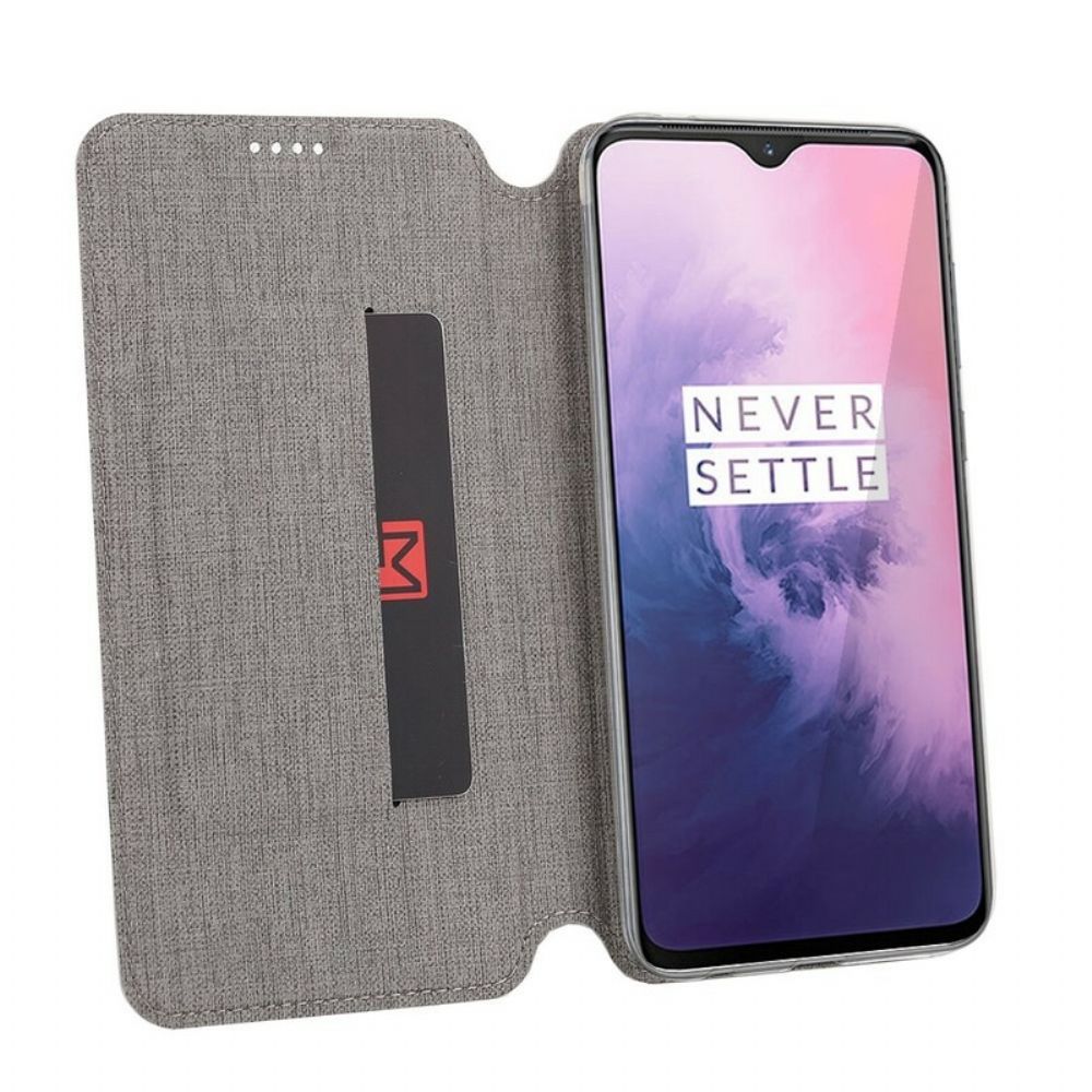 Bescherming Hoesje voor OnePlus 7 Folio-hoesje Vili Dmx Getextureerd