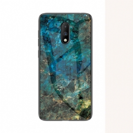 Hoesje voor OnePlus 7 Premium Kleuren Gehard Glas