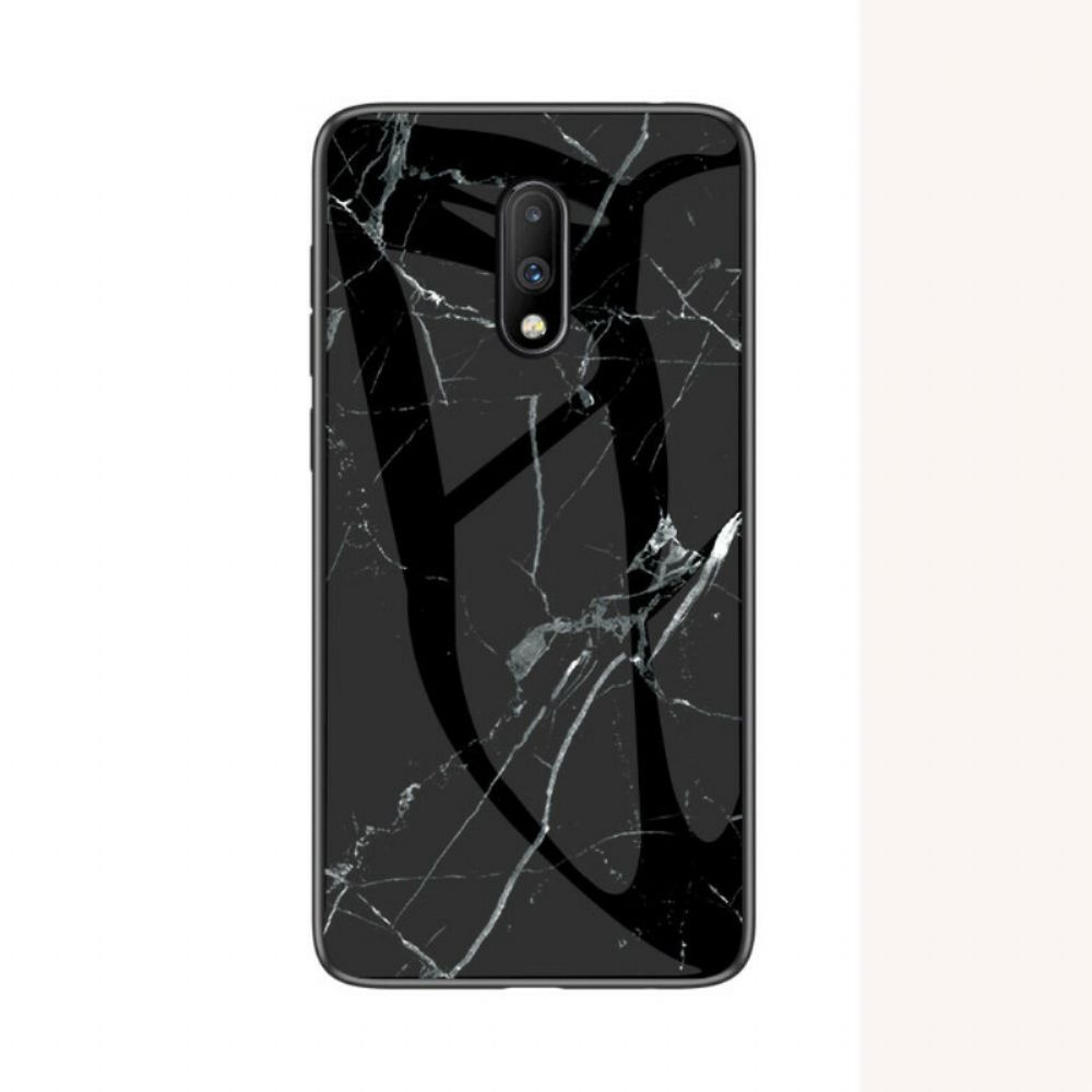 Hoesje voor OnePlus 7 Premium Kleuren Gehard Glas