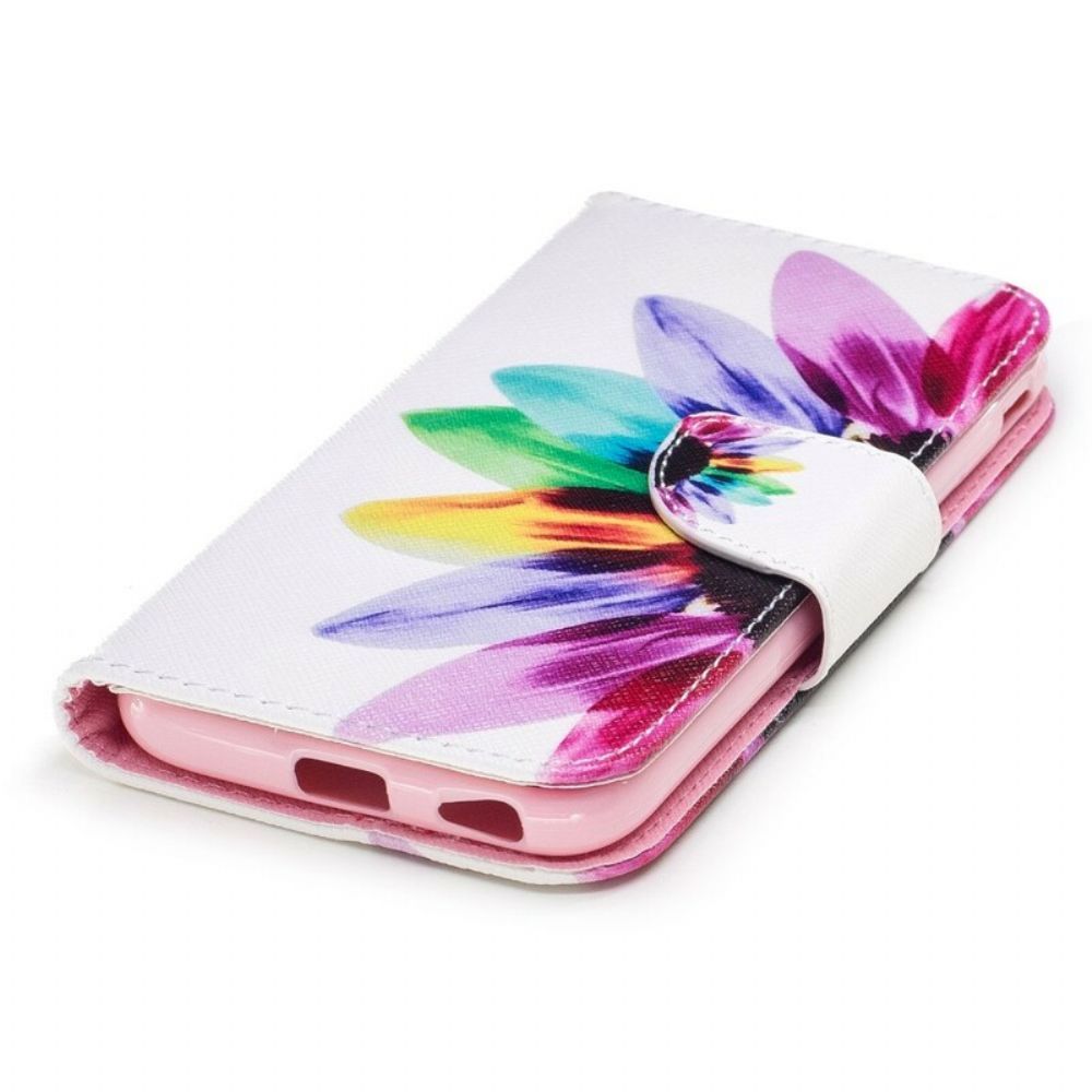 Folio-hoesje voor Samsung Galaxy J7 2017 Aquarel Bloem