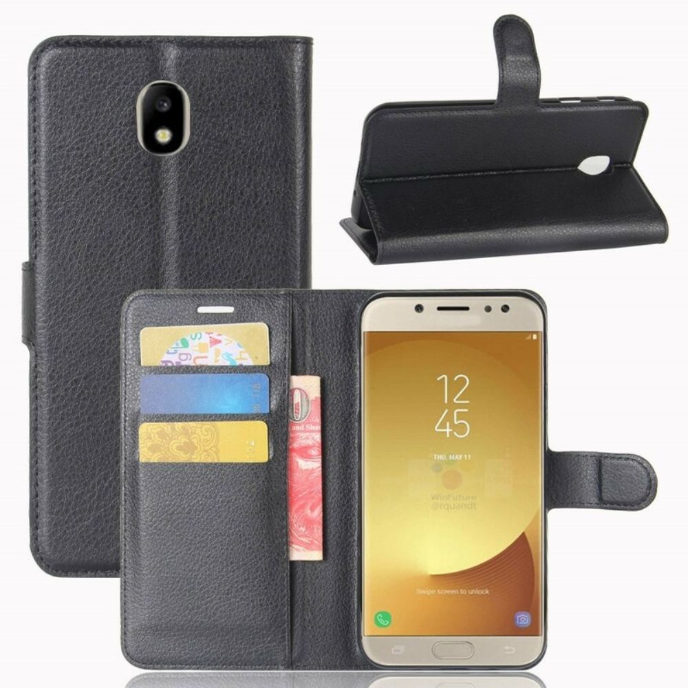 Folio-hoesje voor Samsung Galaxy J7 2017 Klassiek