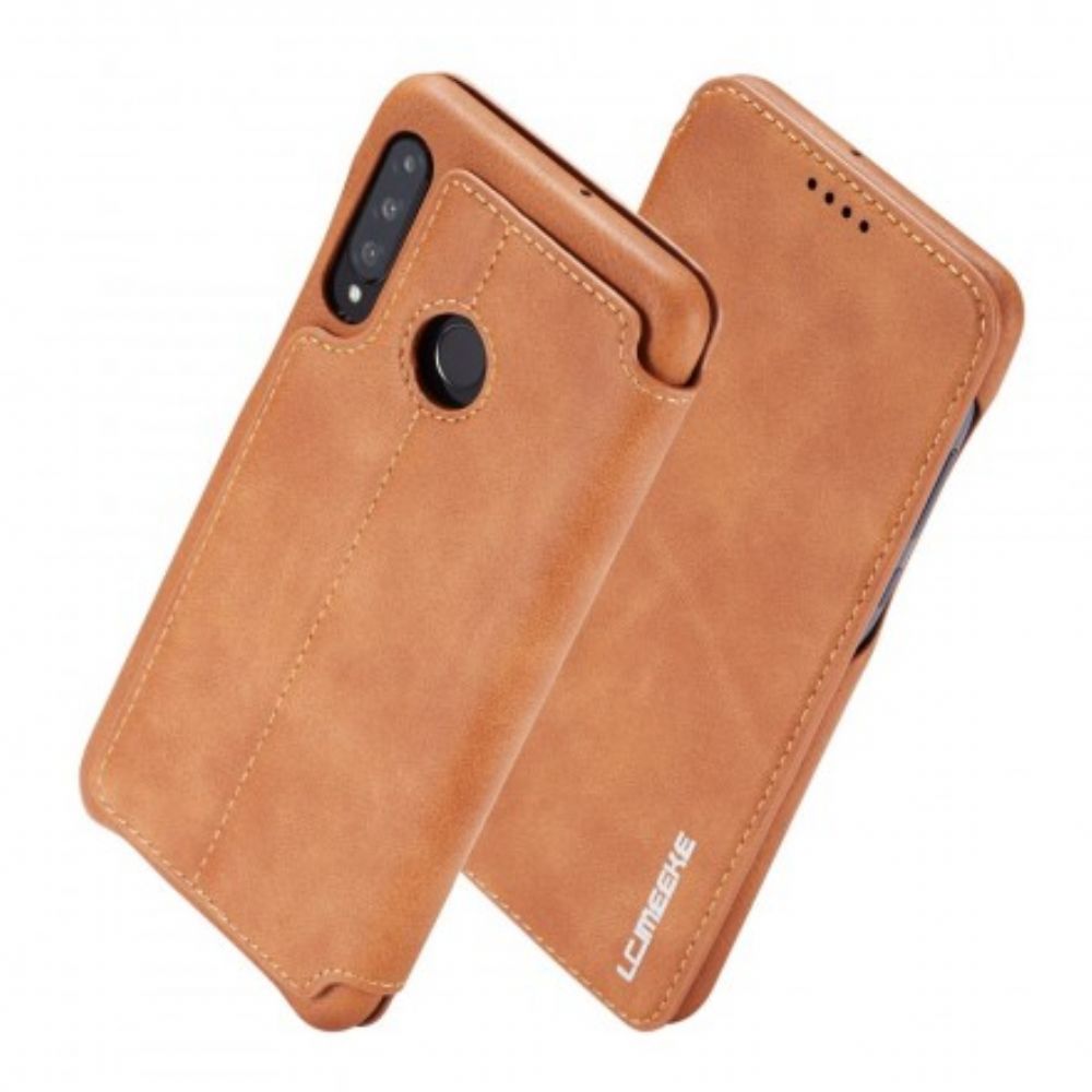 Bescherming Hoesje voor Huawei P30 Lite Folio-hoesje Lc.imeeke Leereffect