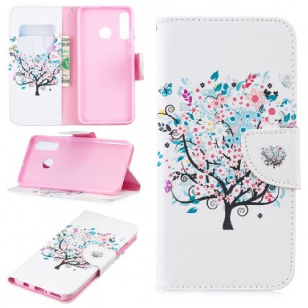 Flip Case voor Huawei P30 Lite Bloemrijke Boom