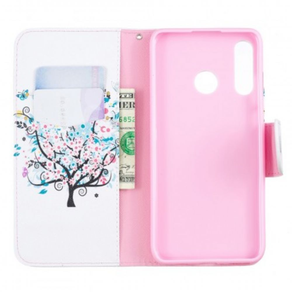 Flip Case voor Huawei P30 Lite Bloemrijke Boom