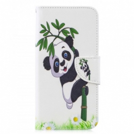 Flip Case voor Huawei P30 Lite Panda Op Bamboe