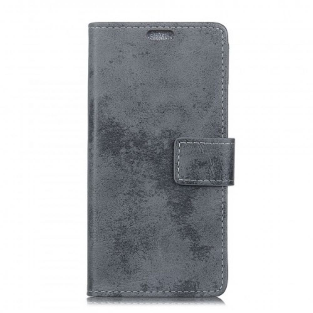 Flip Case voor Huawei P30 Lite Vintage Leereffect