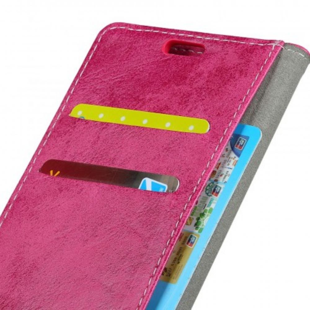 Flip Case voor Huawei P30 Lite Vintage Leereffect