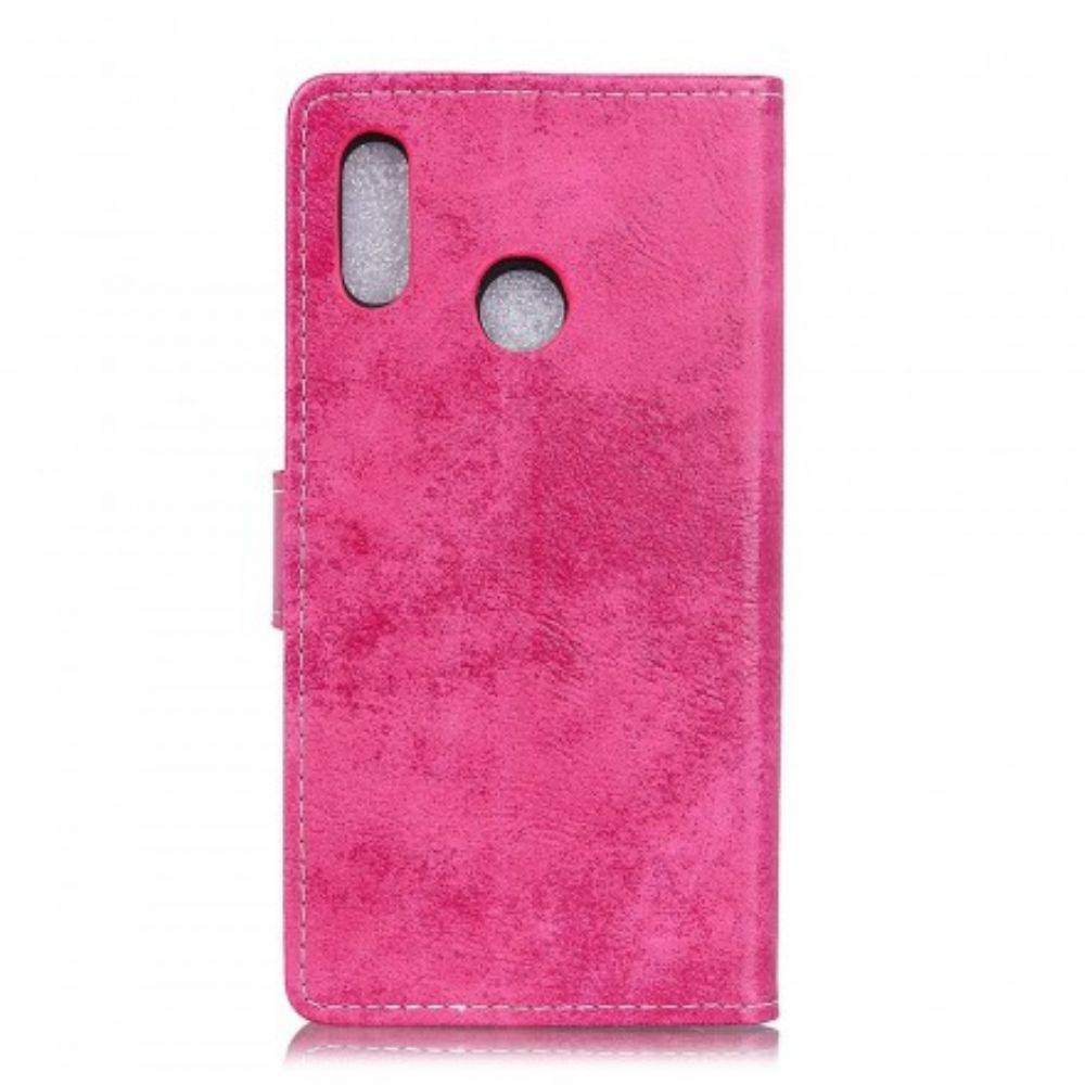 Flip Case voor Huawei P30 Lite Vintage Leereffect