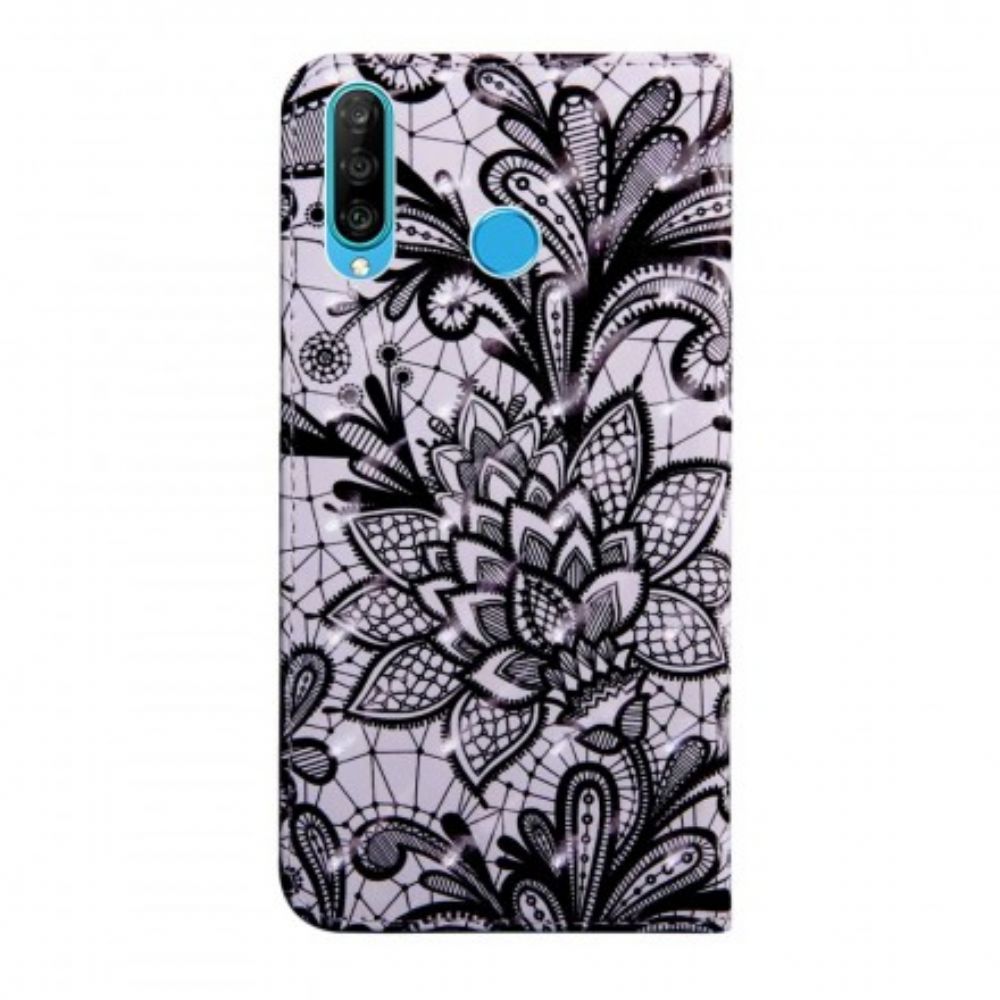 Flip Case voor Huawei P30 Lite Volledig Kant