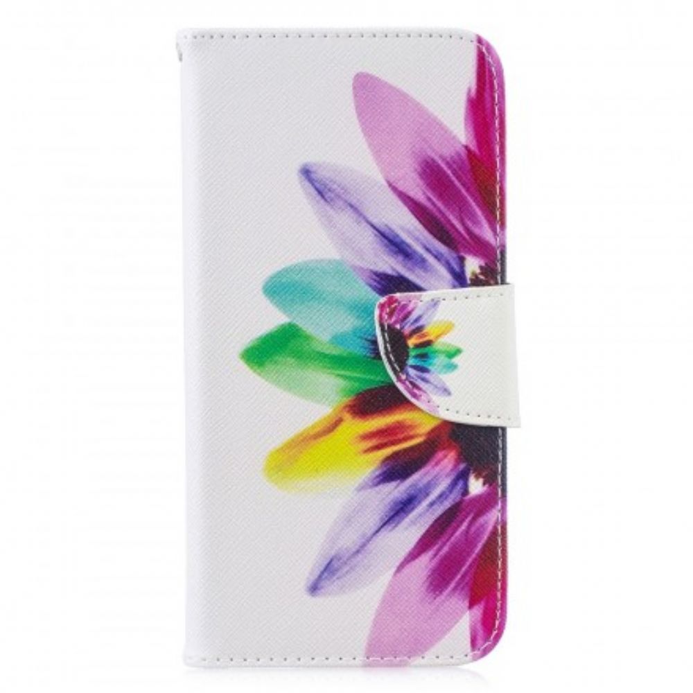 Folio-hoesje voor Huawei P30 Lite Aquarel Bloem