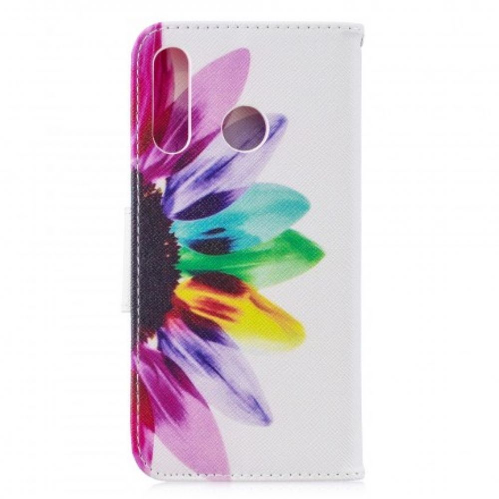 Folio-hoesje voor Huawei P30 Lite Aquarel Bloem