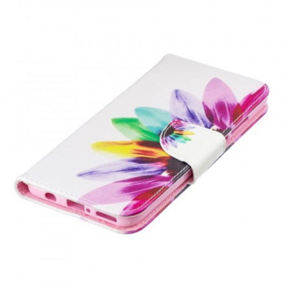 Folio-hoesje voor Huawei P30 Lite Aquarel Bloem