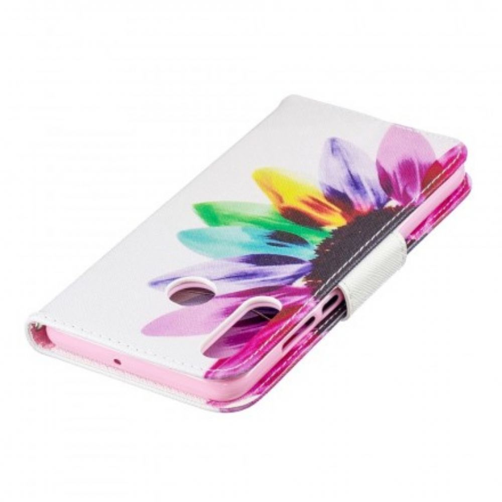 Folio-hoesje voor Huawei P30 Lite Aquarel Bloem