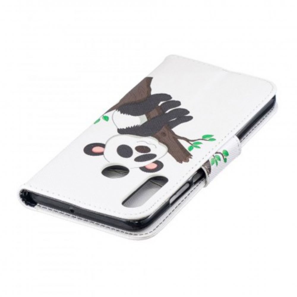 Folio-hoesje voor Huawei P30 Lite Luie Panda