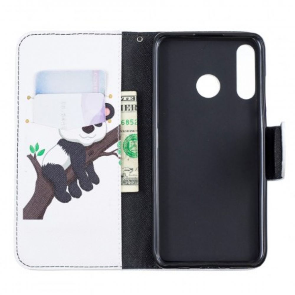 Folio-hoesje voor Huawei P30 Lite Luie Panda