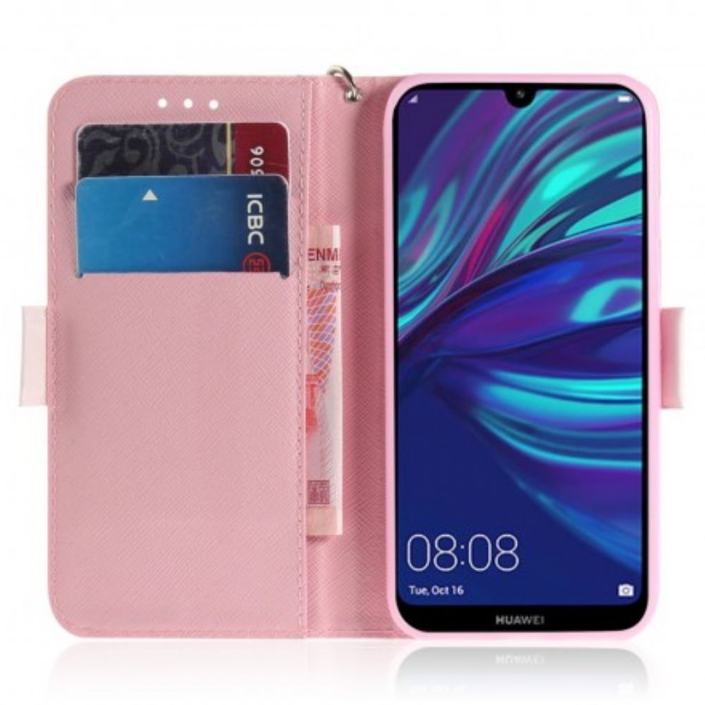 Folio-hoesje voor Huawei P30 Lite Met Ketting Bandpomp